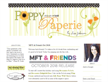 Tablet Screenshot of poppypaperie.com